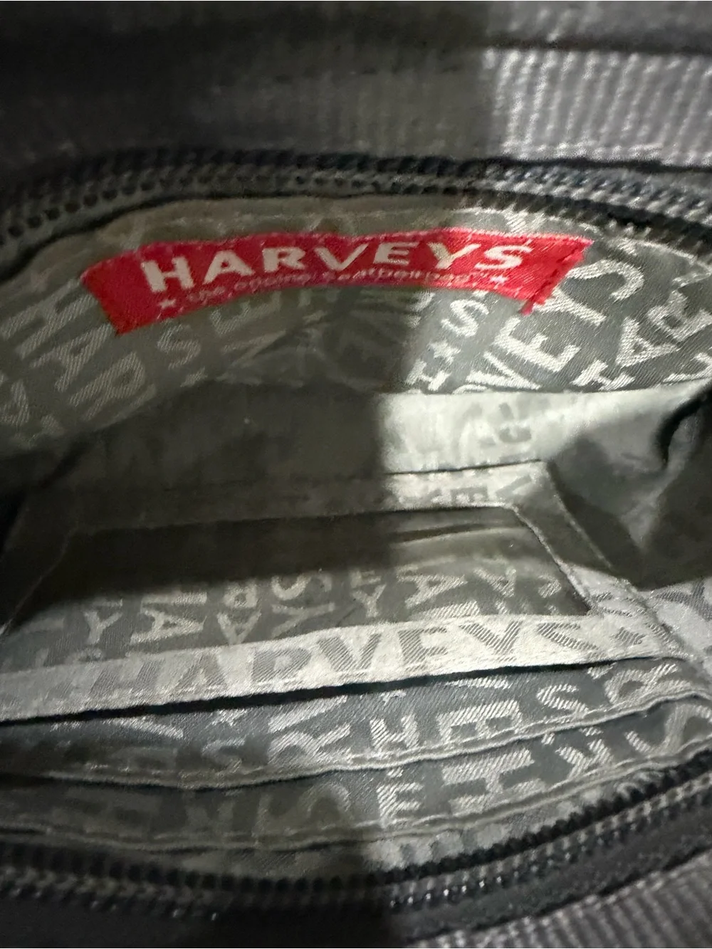 Harveys Woven Gray Messenger Bag